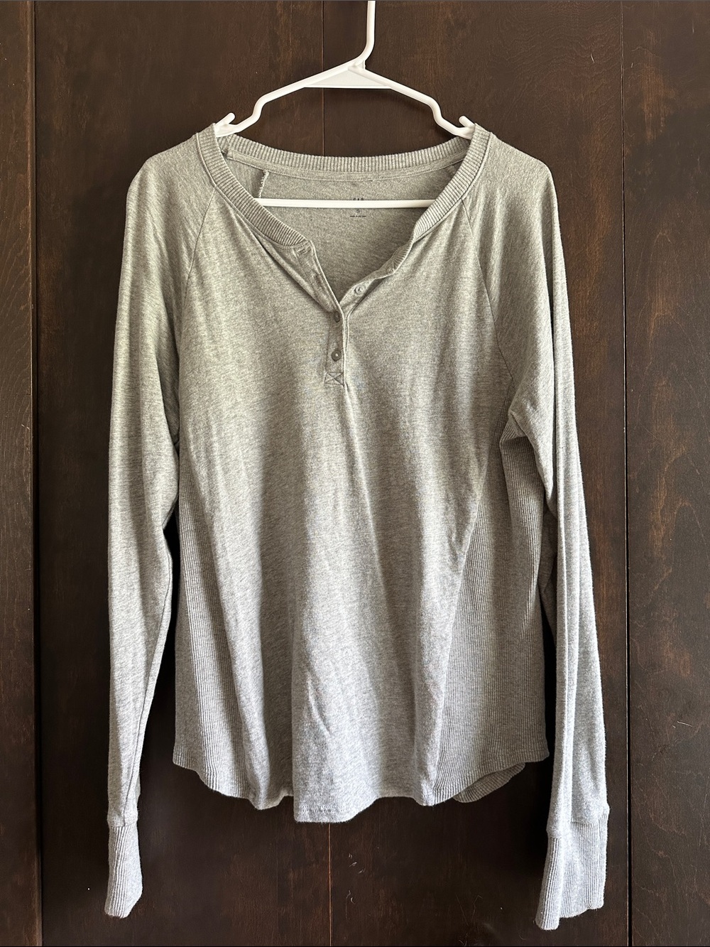 GAP Women's Long Sleeve Henley Tee